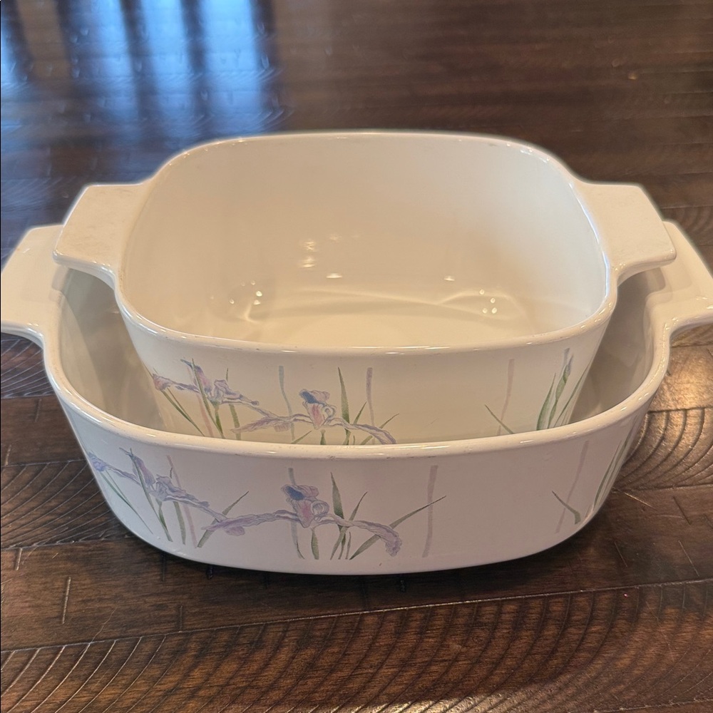 Vintage SET “Shadow Iris” CorningWear. 1.5 & 2L